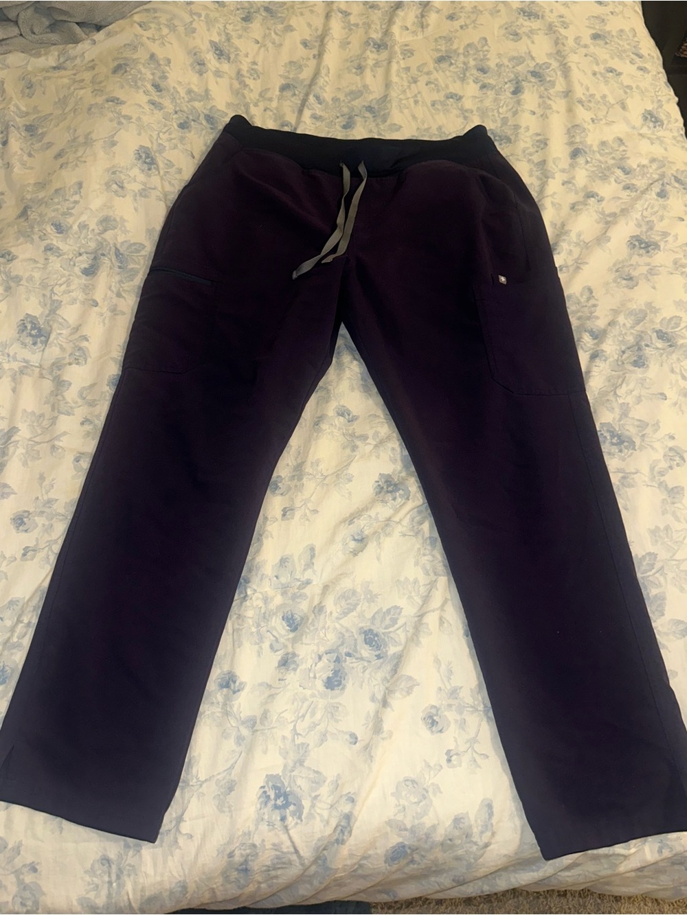 Figs Dark Purple Drawstring Jogger Pants